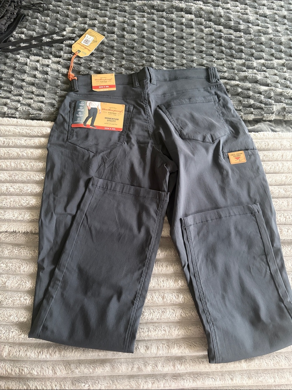 Weatherproof -Men’s Charcoal Cargo Pants 32/32